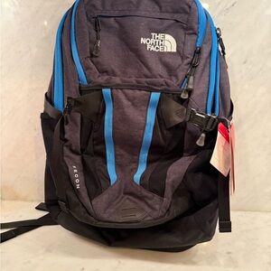 NWT The North Face Women's Backpack - Black and Blue